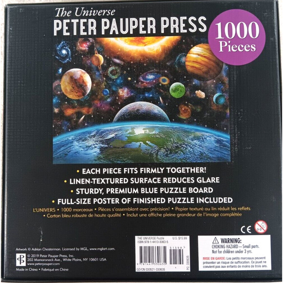 The Universe 1000 Piece Jigsaw Puzzle by Peter Pauper Press - Picture 2 of 3